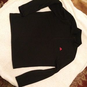 Adidas golf long sleeve black half zip